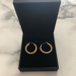Gold hoop earrings